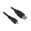 Ewent EW9911 USB-kabel 1 m USB 2.0 USB A Micro-USB B Zwart
