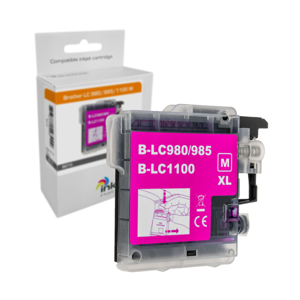 Inksave Brother LC 980/985/1100 M Magenta