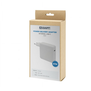 A-Dapt AUC04 Thuislader Power Delivery USB-C 87W