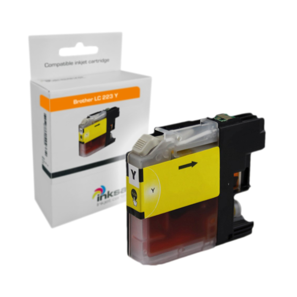 Inksave Brother LC 223 Y Geel