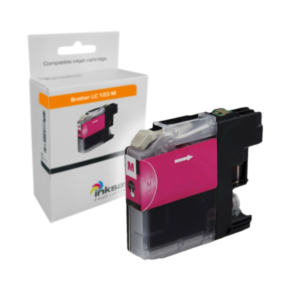 Inksave Brother LC 123 M Magenta